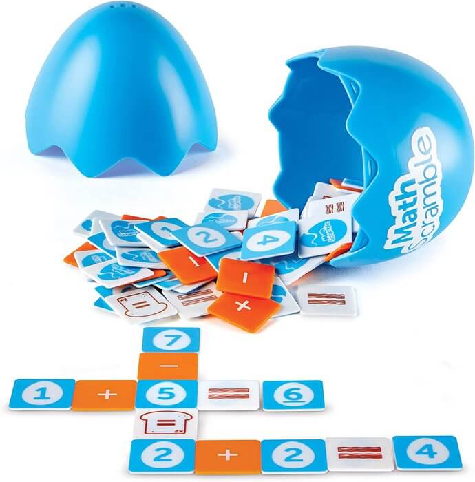 MATH SCRAMBLE Juego de mesa MATEMATICAS | Learning Resources Educational Toys