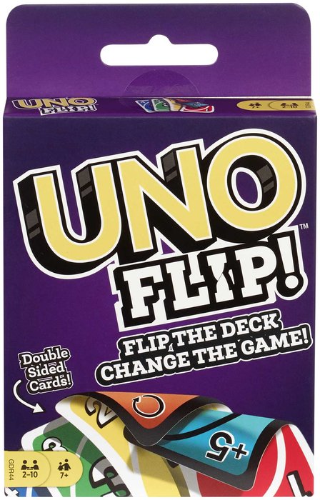 UNO Flip! – El UNO reversible con más emoción familiar (7+ años · 2-10 jugadores) · Mattel