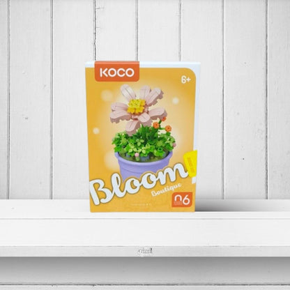 KOCO Flores con Maceta - Set de construcción KOCO Bloom Boutique - 176 a 200 piezas - 6 años