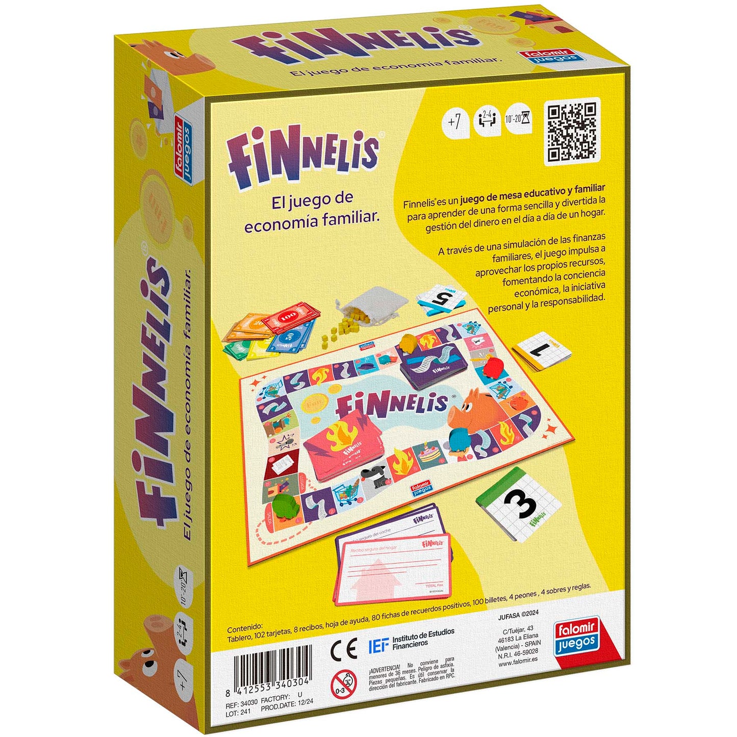 Finnelis - Juego de mesa - FALOMIR - Desde 7 años - 2 a 4 jugadores