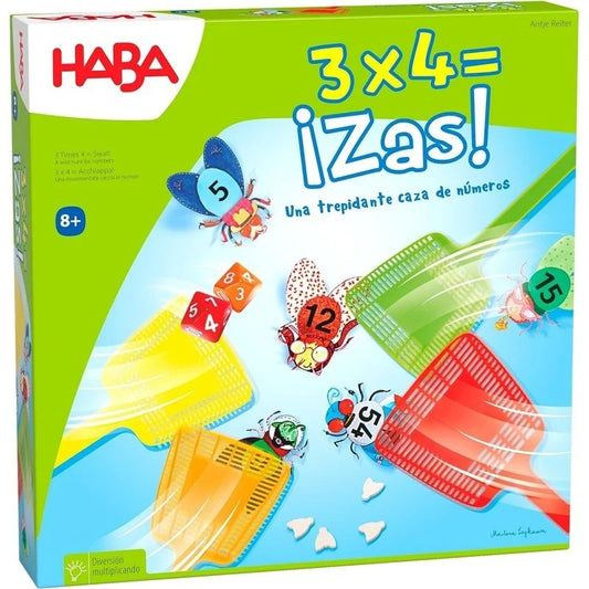 3 x 4 = ¡Zas ! - Juego de mesa - Haba - Desde 8 años Board Games