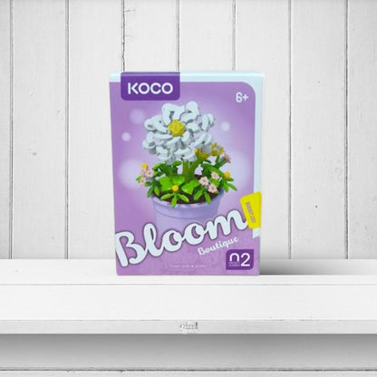 KOCO Flores con Maceta - Set de construcción KOCO Bloom Boutique - 176 a 200 piezas - 6 años