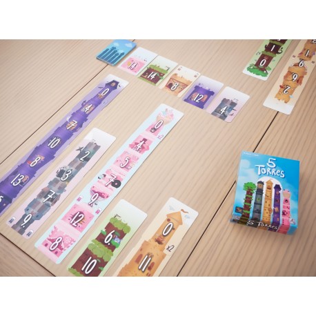 5 Torres - Juego de mesa - MALDITO GAMES - Desde 9 o más años Board Games