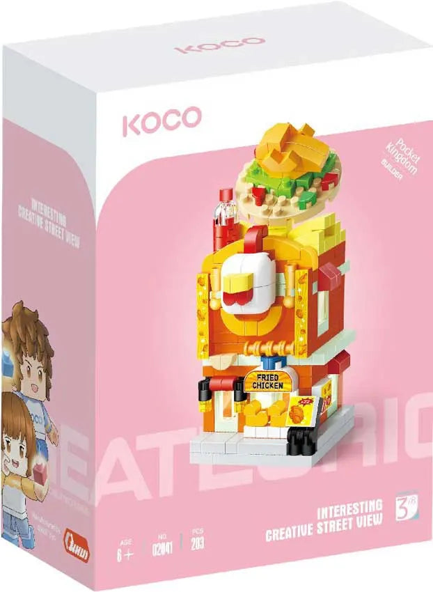 KOCO Fried Chicken Shop - Juego de construcción KOCO - 283 piezas - 6 años