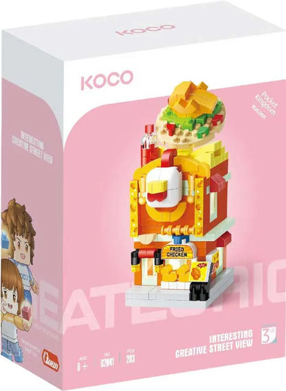 KOCO Fried Chicken Shop - Juego de construcción KOCO - 283 piezas - 6 años