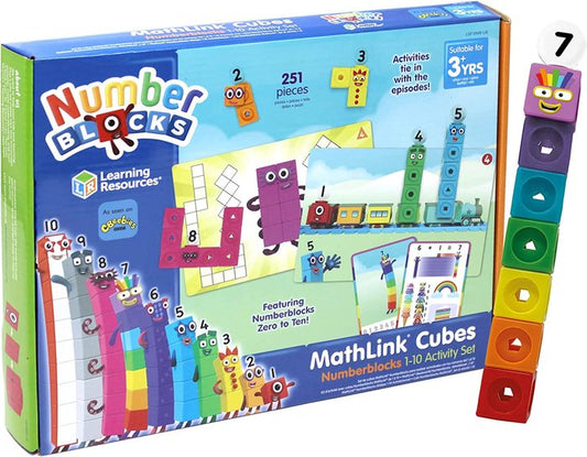 JUEGO MATHLINK CUBES NUMBERBLOCKS 1-10 ACTIVITY SET | Learning Resources
