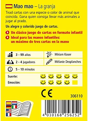 Mao Mao Junior Juego de mesa desde los 3 años