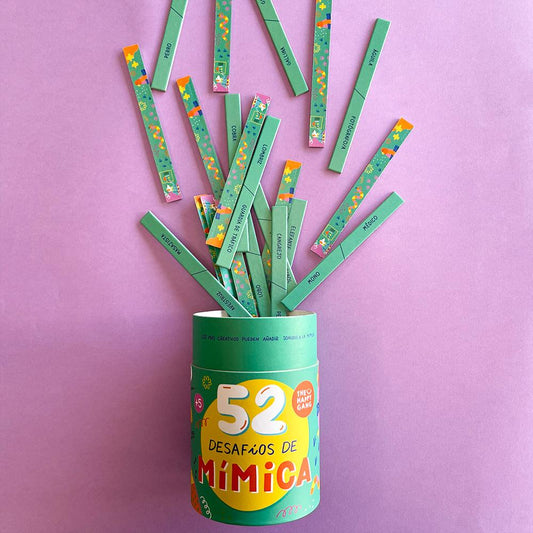 52 desafíos de mímica - Juego de mesa - The Happy Gang - Desde 5 años