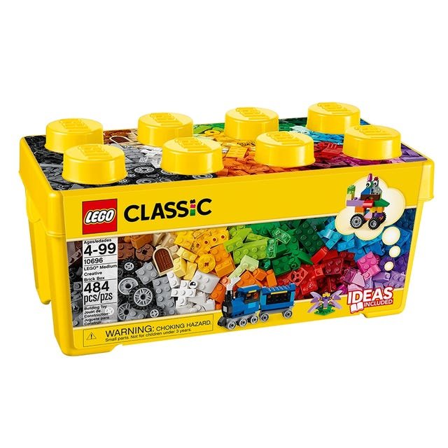 LEGO 10696 Classic Ladrillos e Ideas - 484 piezas con Caja de Almacenaje Lego incluida