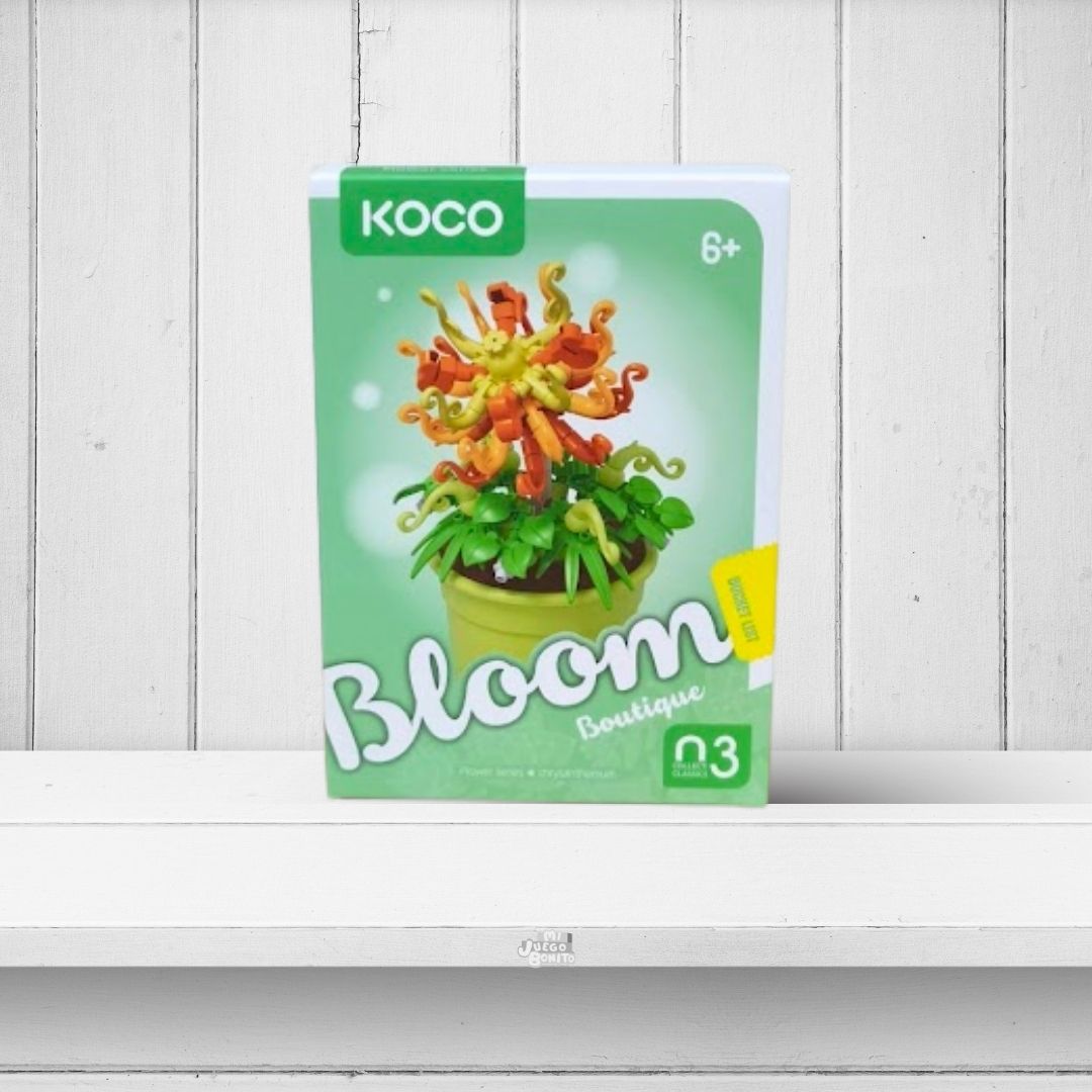 KOCO Flores con Maceta - Set de construcción KOCO Bloom Boutique - 176 a 200 piezas - 6 años