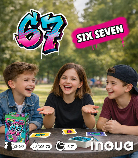 6-7 (Six Seven) - Juego de mesa - Inoua Games - 2-7 jugadores - 6+ años - 6-7 min