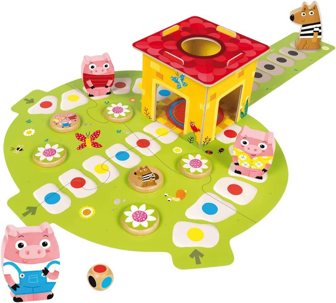 Los 3 cerditos - Juego de mesa - Goula - Desde 2 años Board Games