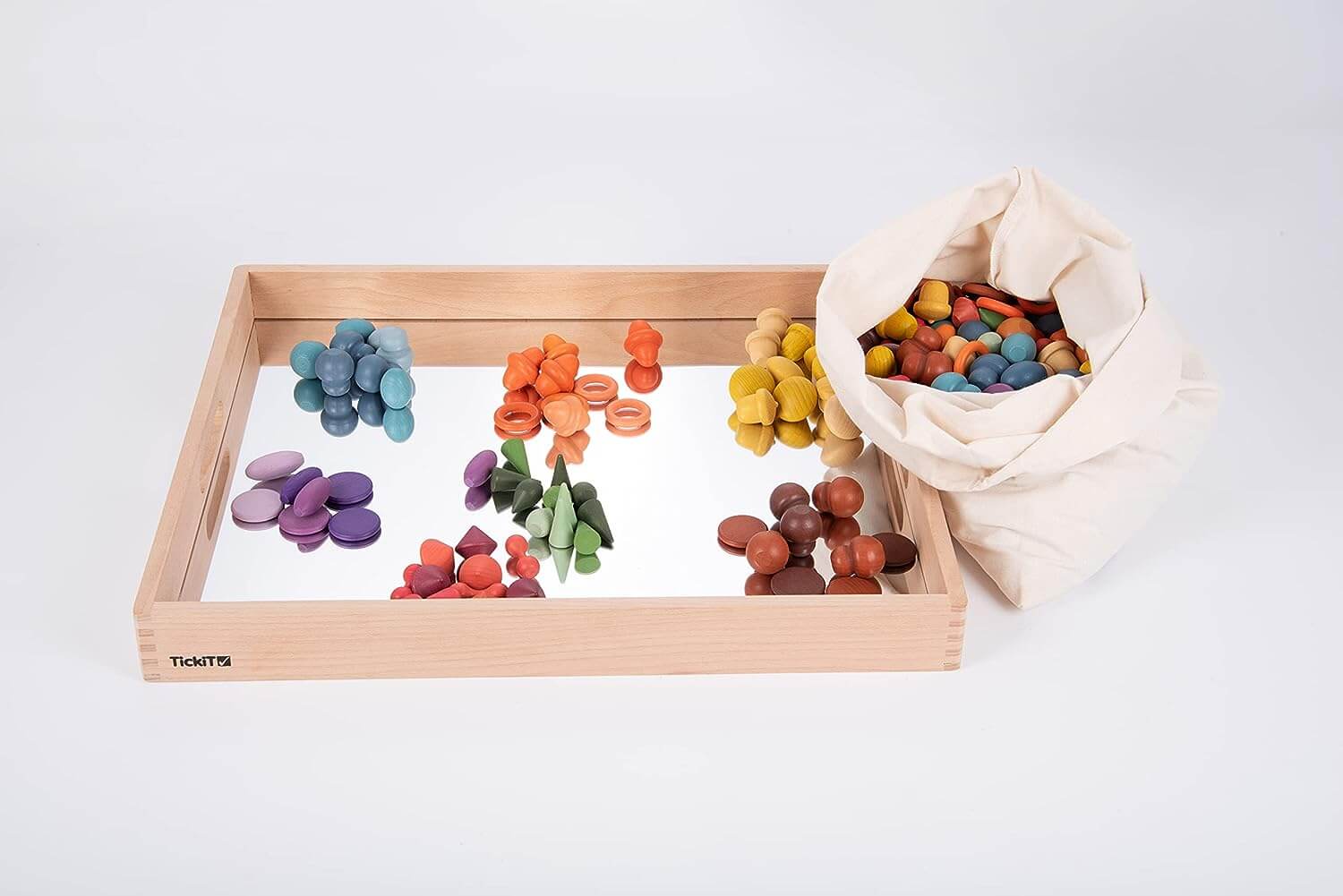 Super set piezas de madera 420 piezas - Tickit Educational Toys