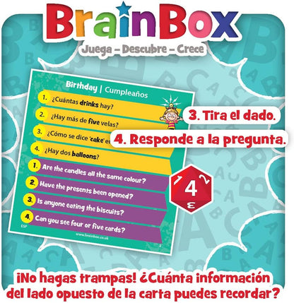BrainBox Let's Learn English Juego de mesa desde los 8 años