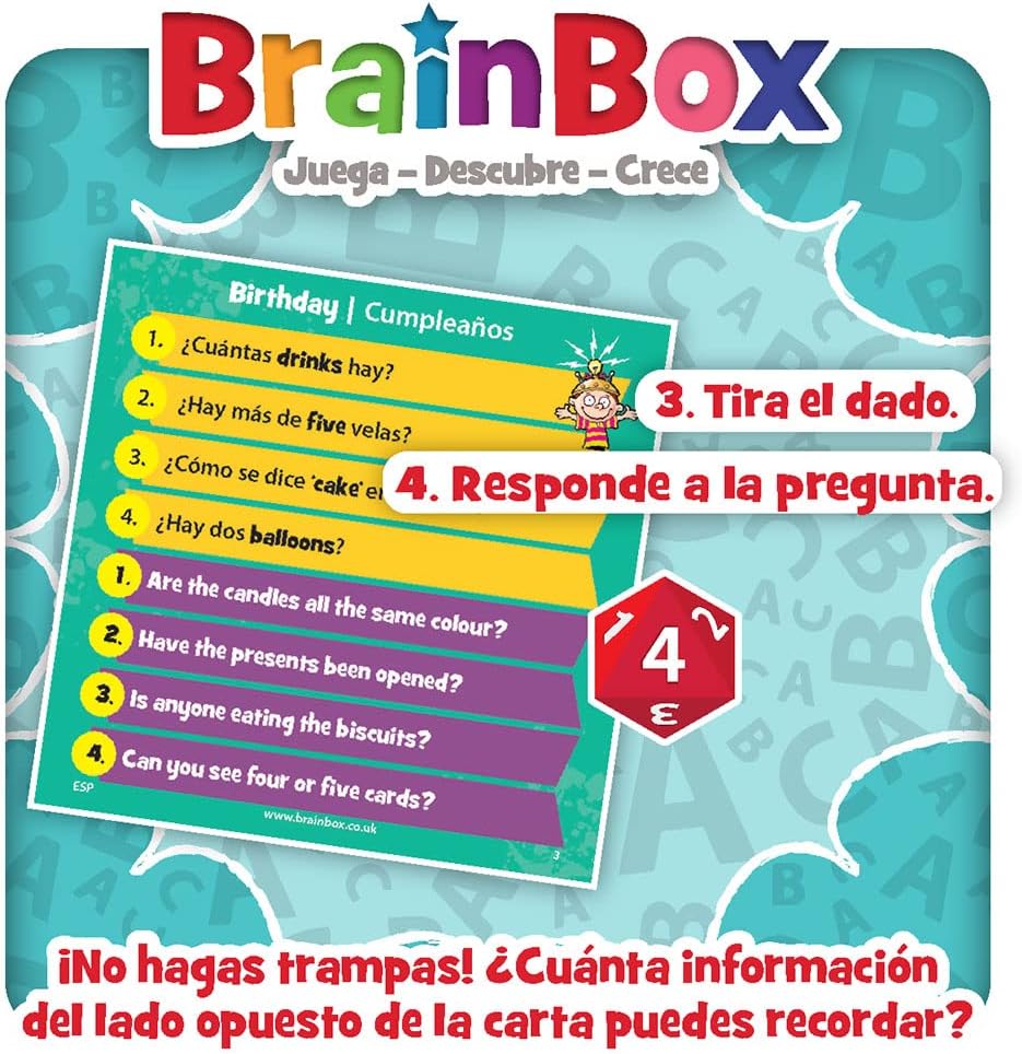 BrainBox Let's Learn English - Juego de mesa - Asmodee - Desde 8 años Board Games