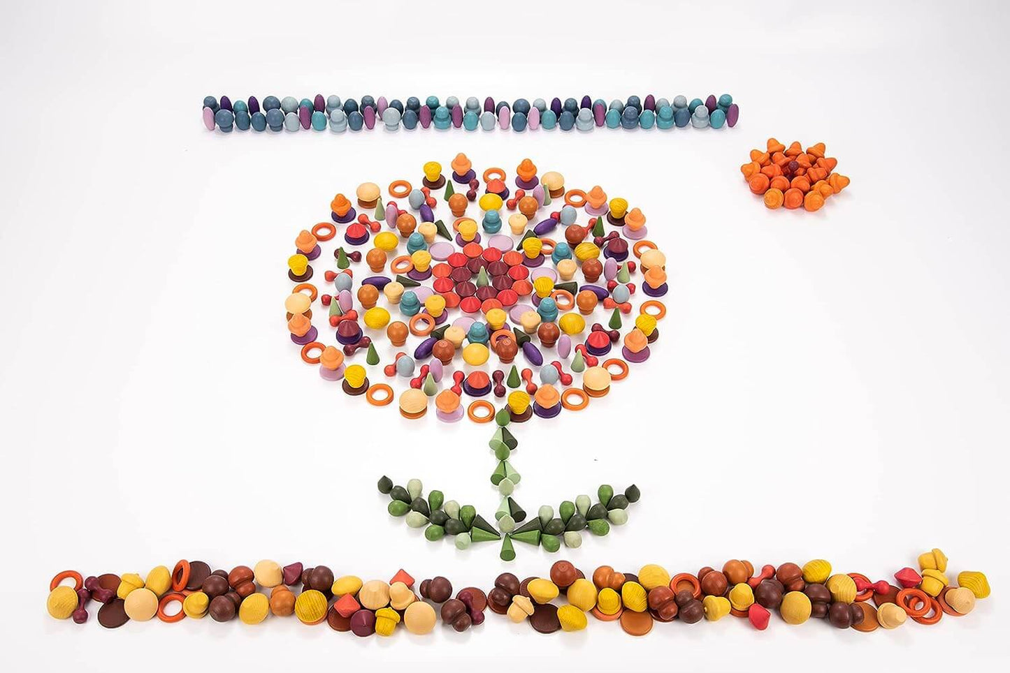 Super set piezas de madera 420 piezas - Tickit Educational Toys