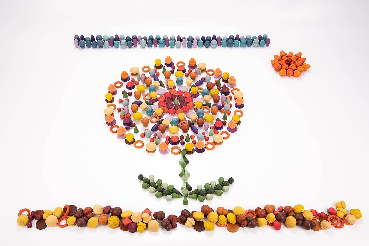 Super set piezas de madera 420 piezas - Tickit Educational Toys