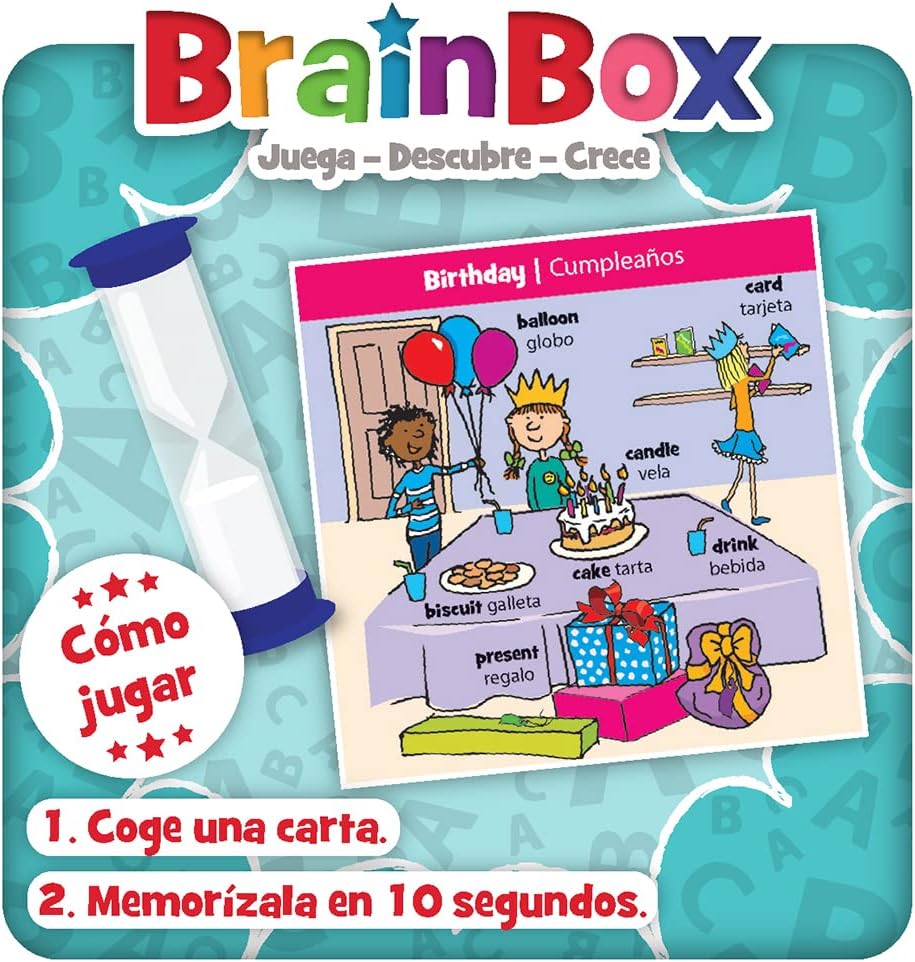 BrainBox Let's Learn English - Juego de mesa - Asmodee - Desde 8 años Board Games