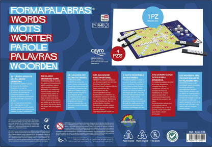 FORMAPALABRAS - Juego de mesa - Cayro - Desde 7 años