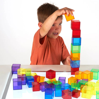 Juego de 54 cubos translúcidos - Tickit