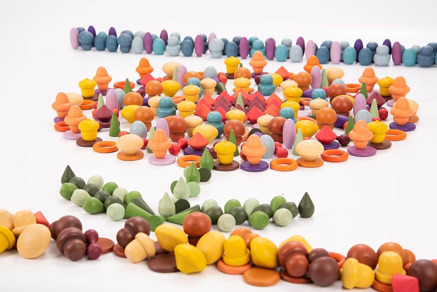 Super set piezas de madera 420 piezas - Tickit Educational Toys