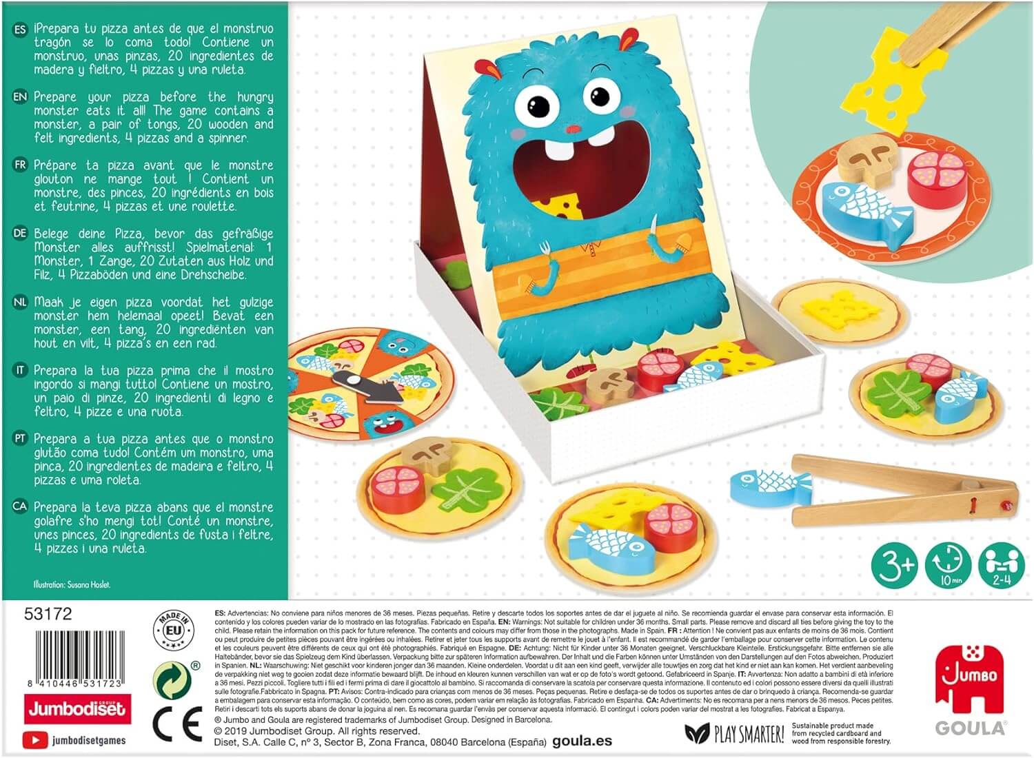 HUNGRY MONSTER - Juego de mesa - Goula - Desde 3 años Board Games
