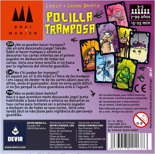 Polilla Tramposa - Juego de mesa - Devir - Desde 7 años Board Games