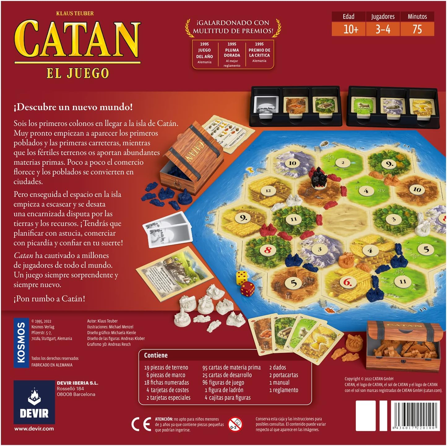 Catán El Juego - Juego de mesa - Devir - Desde 8 años Board Games