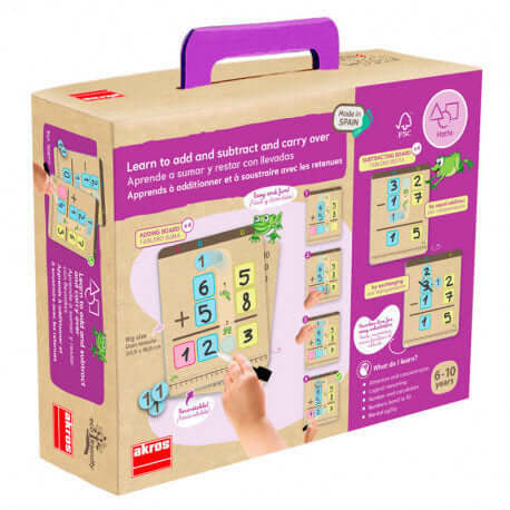 JUEGO AKROS APRENDE A SUMAR Y RESTAR CON LLEVADAS Educational Toys