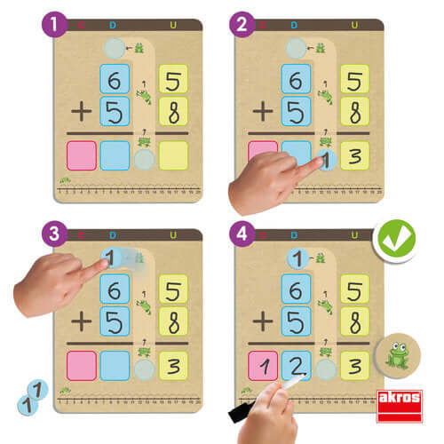 JUEGO AKROS APRENDE A SUMAR Y RESTAR CON LLEVADAS Educational Toys
