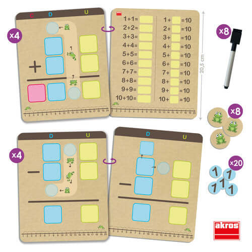 JUEGO AKROS APRENDE A SUMAR Y RESTAR CON LLEVADAS Educational Toys