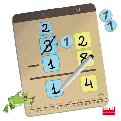 JUEGO AKROS APRENDE A SUMAR Y RESTAR CON LLEVADAS Educational Toys