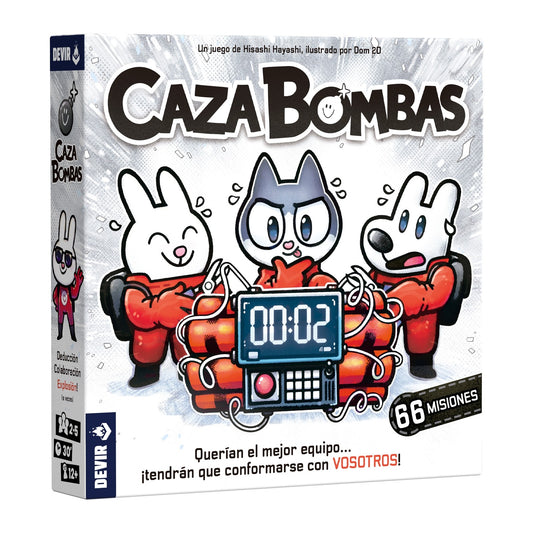 Caza Bombas - Juego de mesa - Devir - Desde 12 años - 2 a 5 jugadores