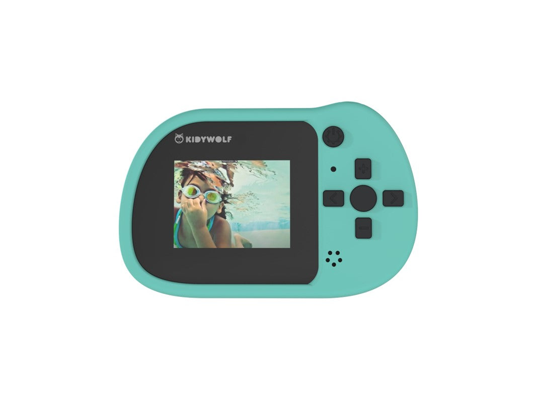 Cámara Digital Infantil KIDYCAM Cyan – Para niños de 3 a 8 años – Fomenta su creatividad y atención