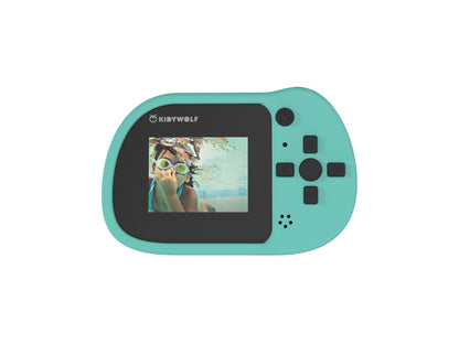 Cámara Digital Infantil KIDYCAM Cyan – Para niños de 3 a 8 años – Fomenta su creatividad y atención