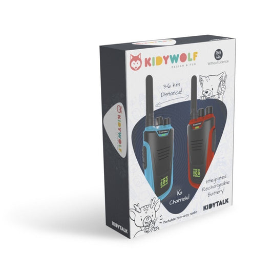 KIDYTALK – Walkie Talkies para niños de 3 a 12 años – Fomenta la comunicación y el juego al aire libre