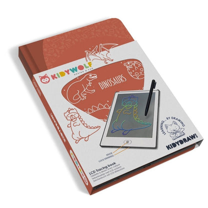 KIDYDRAW - MINI- Dinos  - Pizarra Portatil LCD para dibujar y calcar