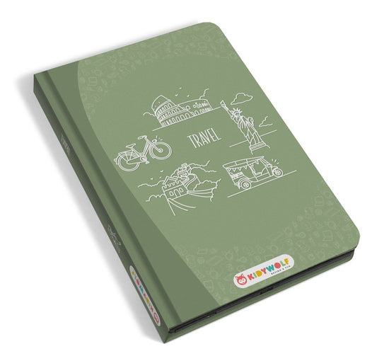 KIDYDRAW - MINI- Viajes  - Pizarra Portatil LCD para dibujar y calcar