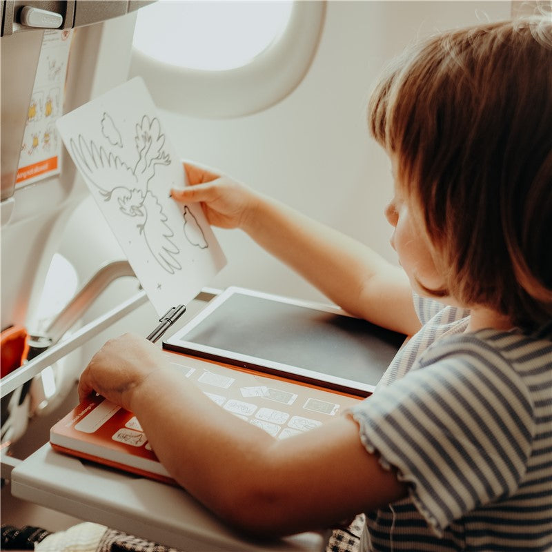 KIDYDRAW - MINI- Viajes  - Pizarra Portatil LCD para dibujar y calcar