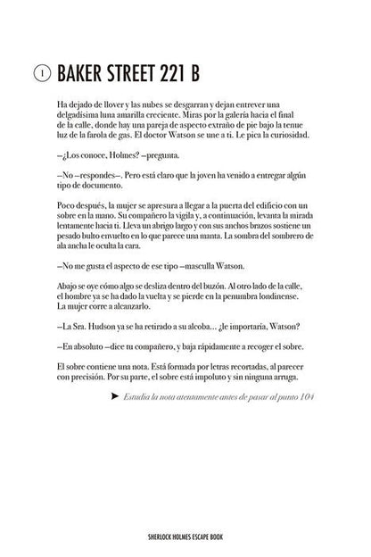 Sherlock Holmes Escape Book Aventura en la red de aguas londinense