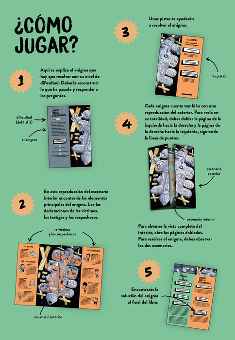 ENIGMAS DETECTIVES A DOMICILIO 9 MISTERIOS MUY ESPACIALES | Martin, Paul