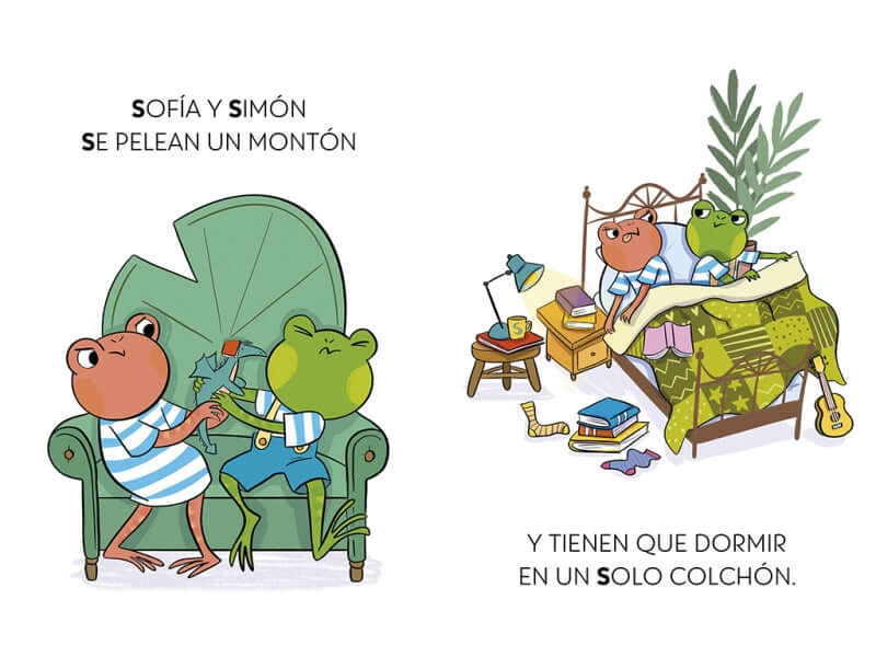 El dragón de las letras 4 - Dos sapos, un dragón y un solo colchón | ORO, BEGOÑA Books