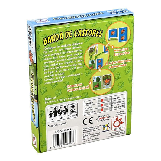 Banda De Castores - Juego de mesa - Mercurio - Desde 6 años Board Games