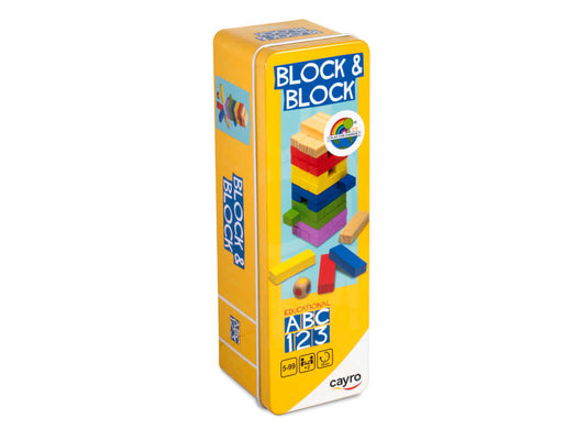 BLOCK & BLOCK METAL BOX - Juego de mesa - Cayro - Desde 5 años Board Games