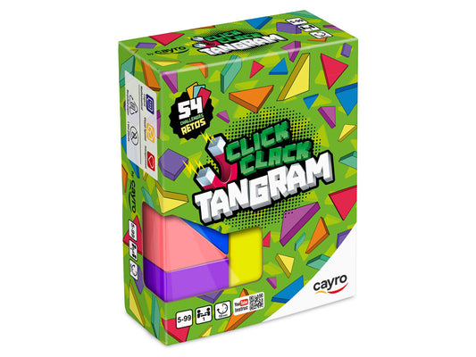 CLICK CLACK TANGRAM - Juego de lógica - Cayro - Desde 5 años - 1 jugador