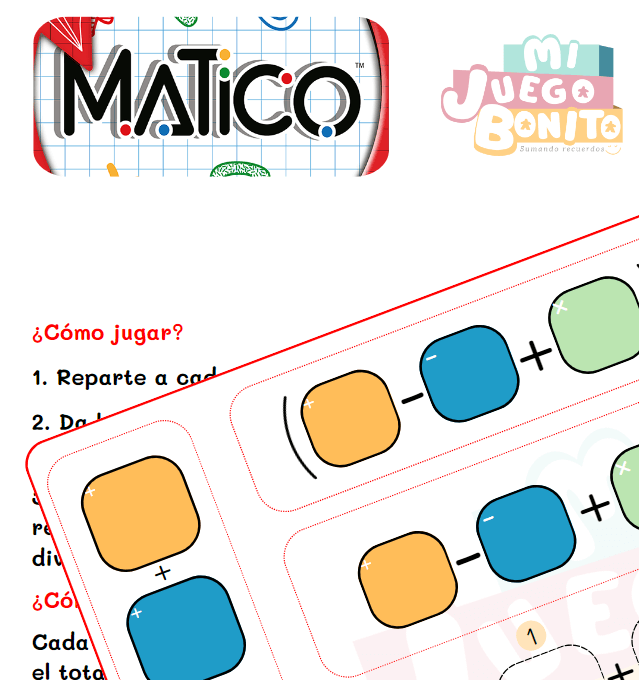 Adaptación Mático para desarrollo cálculo | Mi Juego Bonito