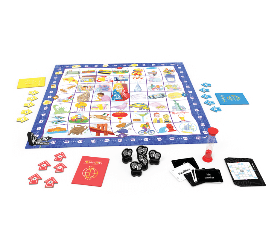 WORD TRAVELER - Juego de mesa - Asmodee - Desde 9 o más años Board Games
