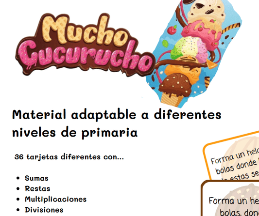 Adaptación Mucho Cucurucho para desarrollo cálculo y comprensión lectora | Mi Juego Bonito E-Books