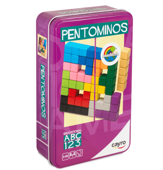 Pentominos Metal Box - Juego de mesa - Cayro - Desde 5 años Board Games