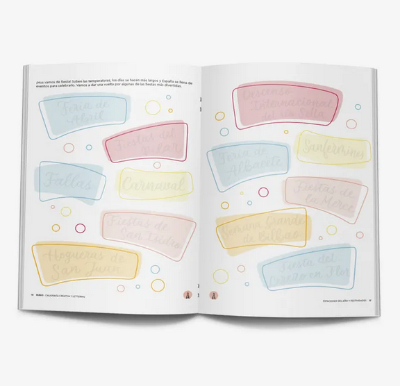 Caligrafía creativa y lettering. Estaciones del año y festividades | Nácher Rodríguez, Beatriz (copia) Books